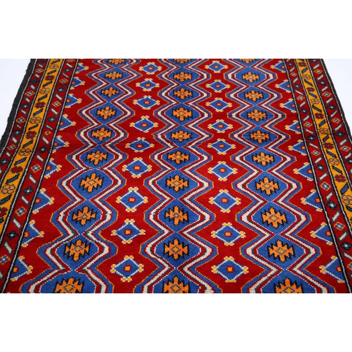 Revival 5x7 Handmade Double Knotted Washable Wool Rug - Colorful
