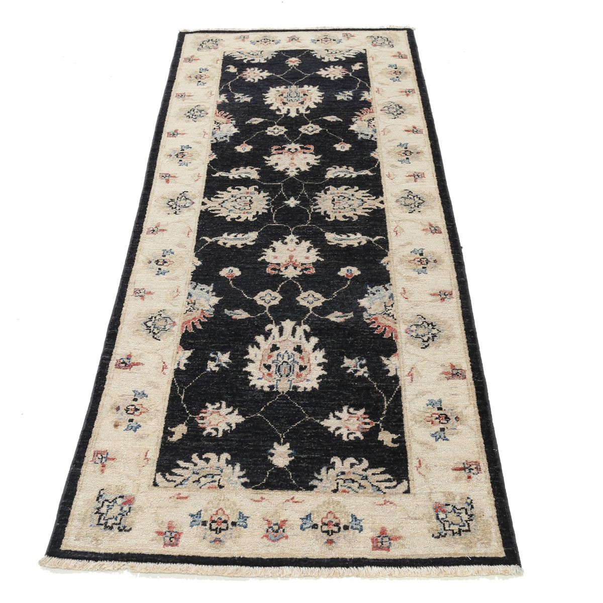 Ziegler 3x7 Handmade Double Knotted Washable Wool Runner - Colorful