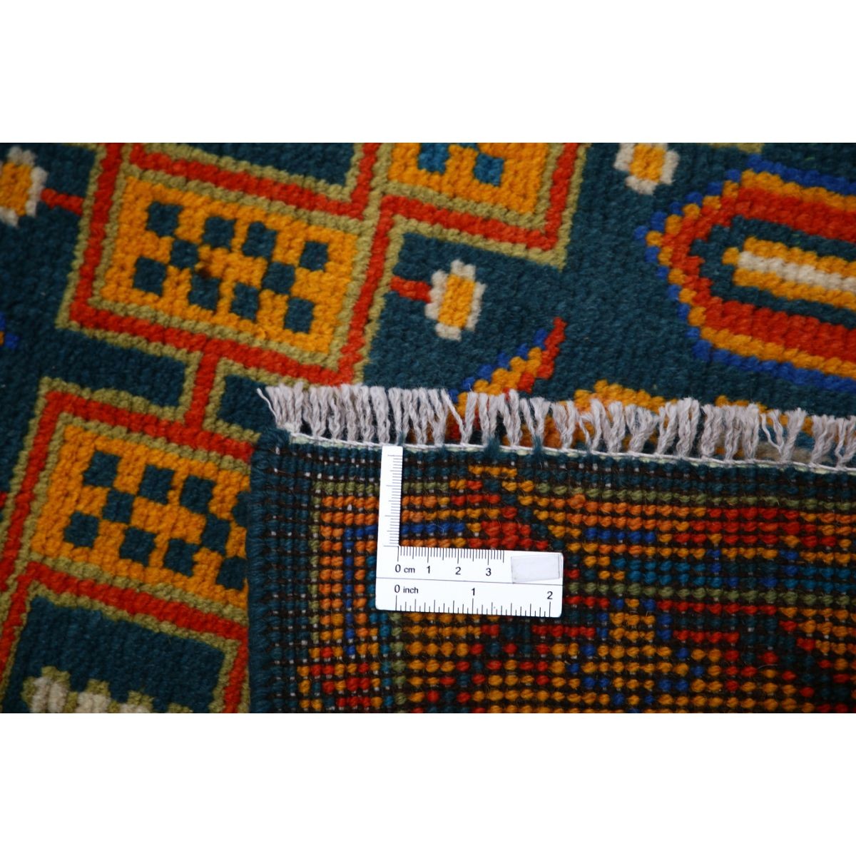 Revival 3x4 Handmade Double Knotted Washable Wool Rug - Colorful