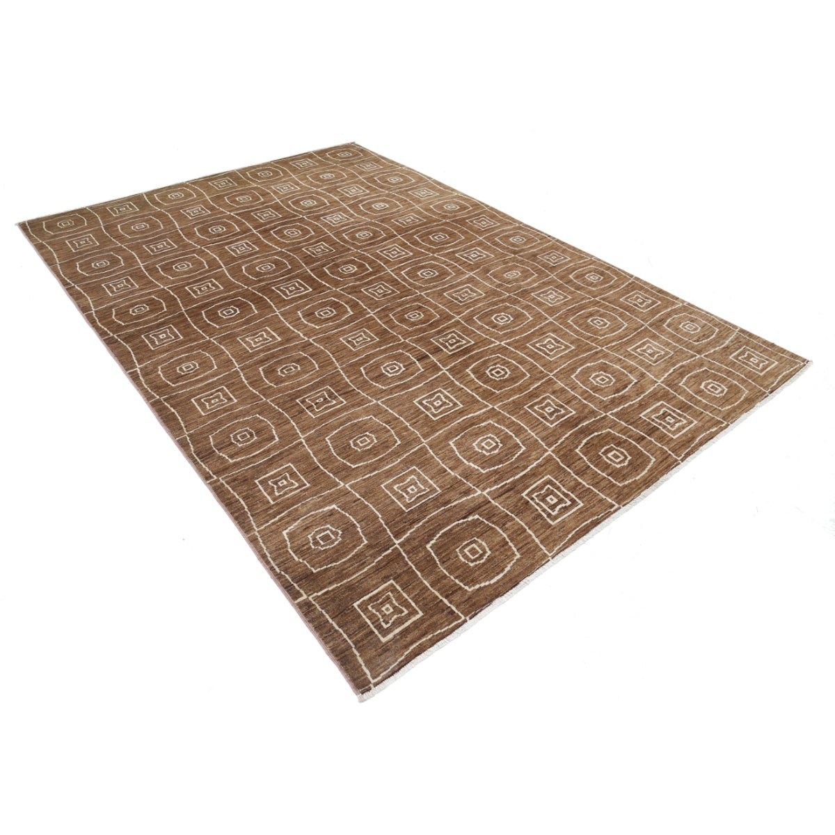 Modcar 7x10 Handmade Double Knotted Washable Wool Rug - Colorful