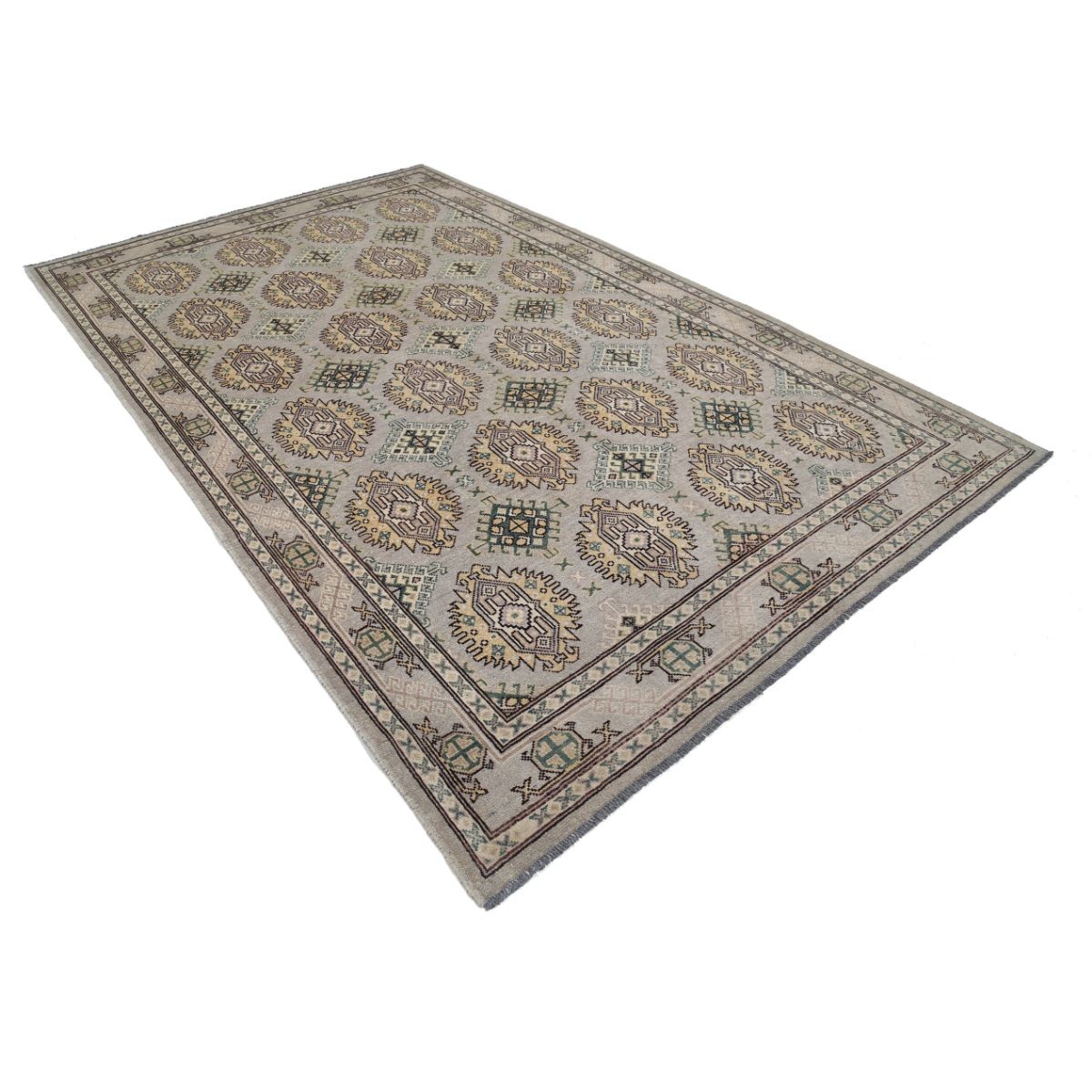 Revival 7x11 Handmade Double Knotted Washable Wool Rug - Colorful
