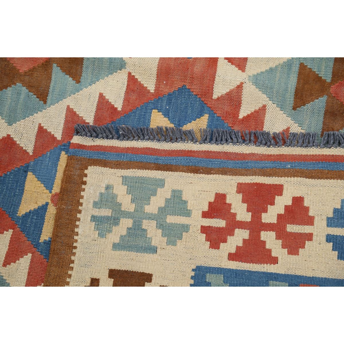 Kafkaas 5x7 Hand Woven Washable Wool Rug - Colorful