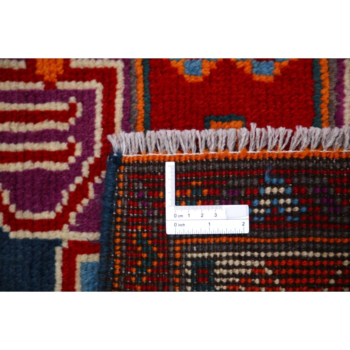 Revival 5x7 Handmade Double Knotted Washable Wool Rug - Colorful