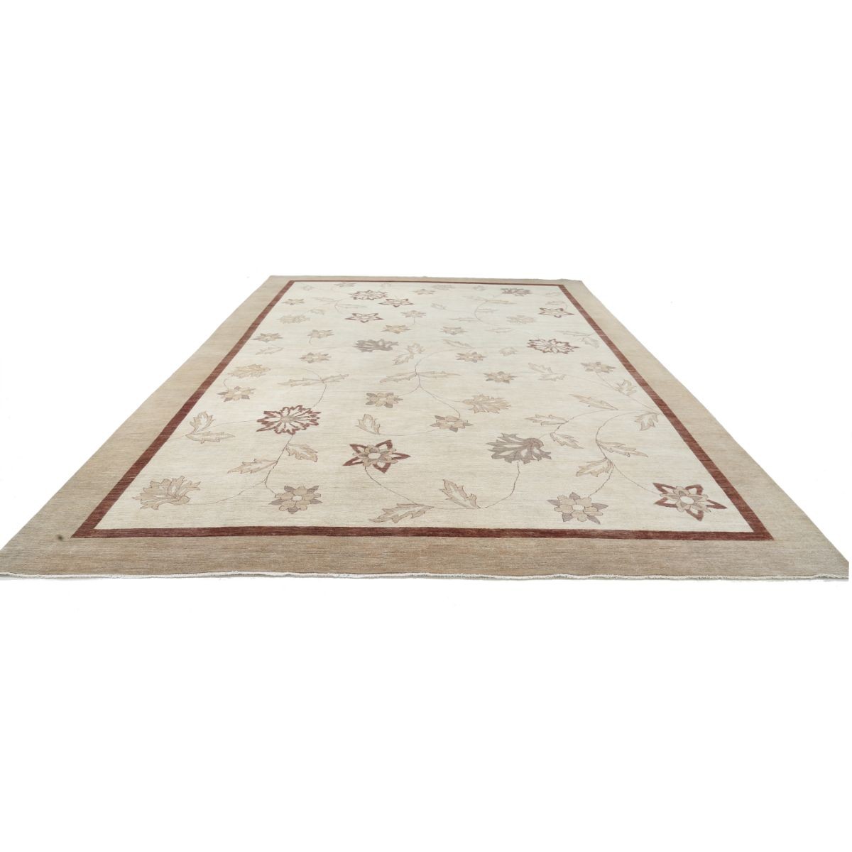 Modcar 12x17 Handmade Double Knotted Washable Wool Rug - Colorful