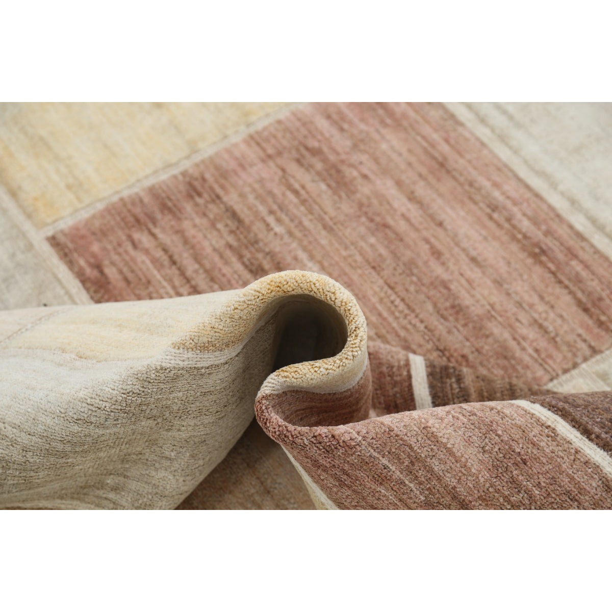 Modcar 9x12 Handmade Double Knotted Washable Wool Rug - Colorful