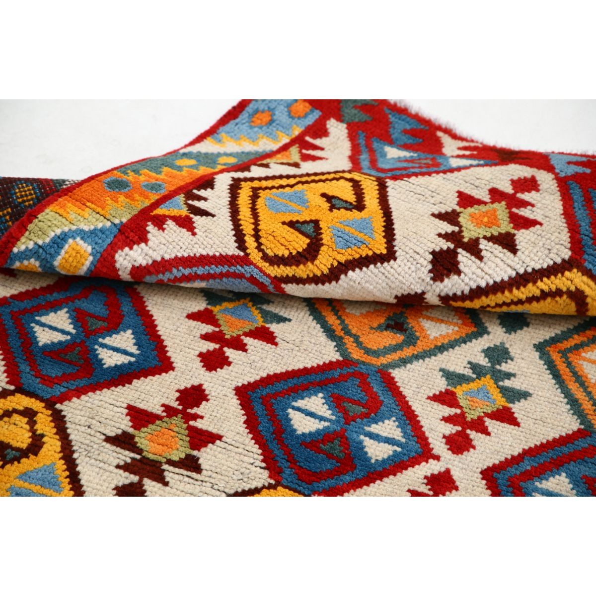 Revival 3x5 Handmade Double Knotted Washable Wool Rug - Colorful