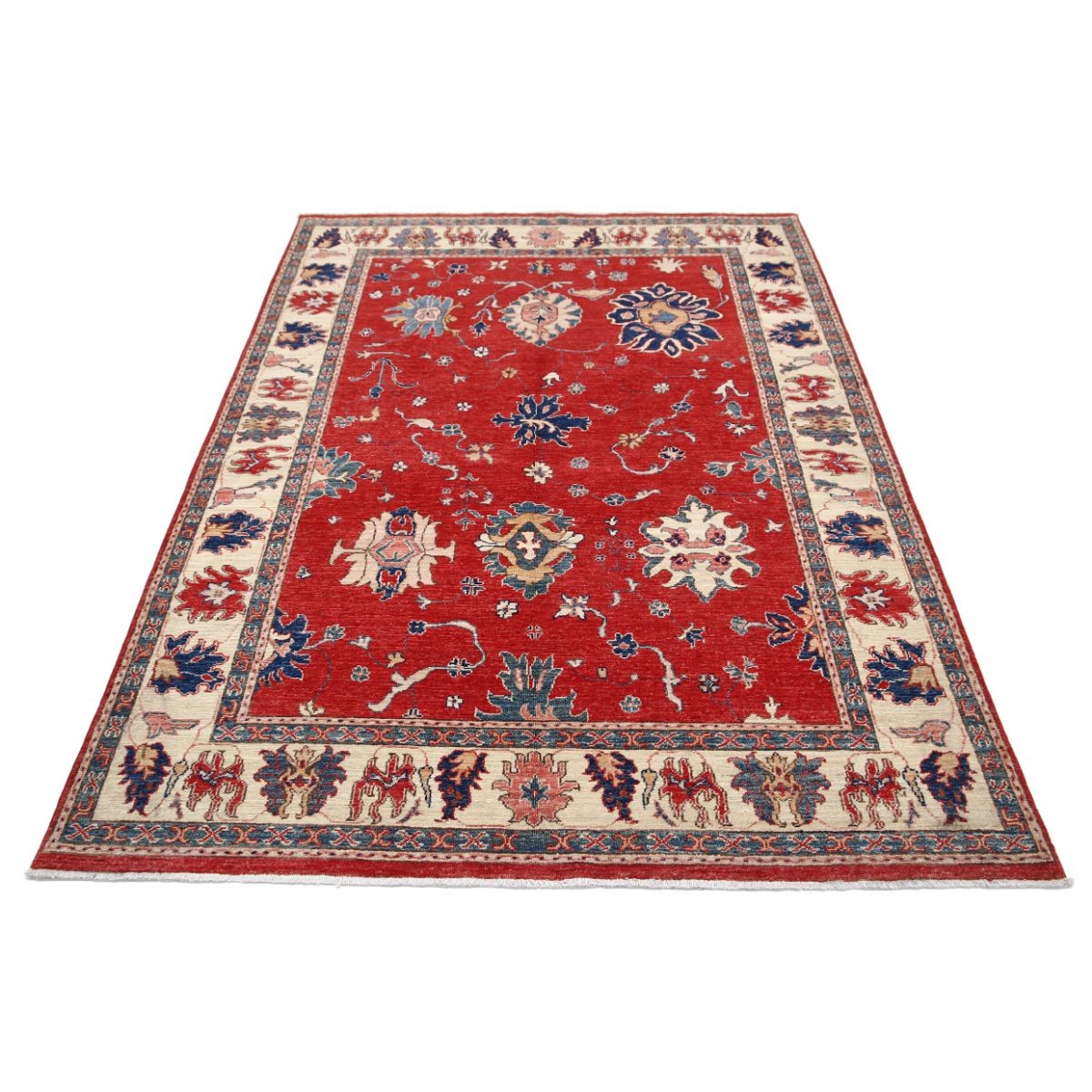 Ziegler 5x7 Handmade Double Knotted Washable Wool Rug - Colorful