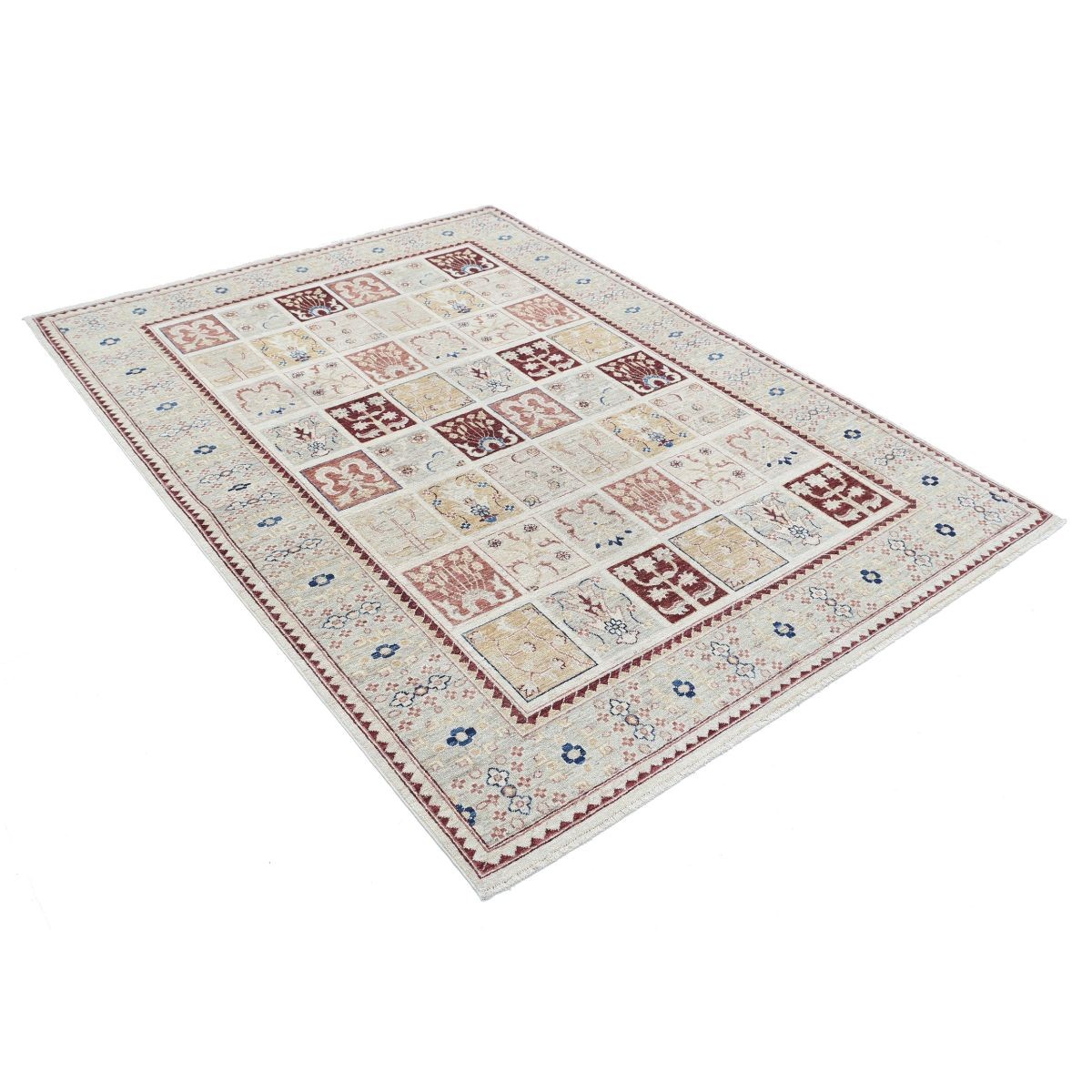 Bakhtiari 6x7 Handmade Double Knotted Washable Wool Rug - Colorful