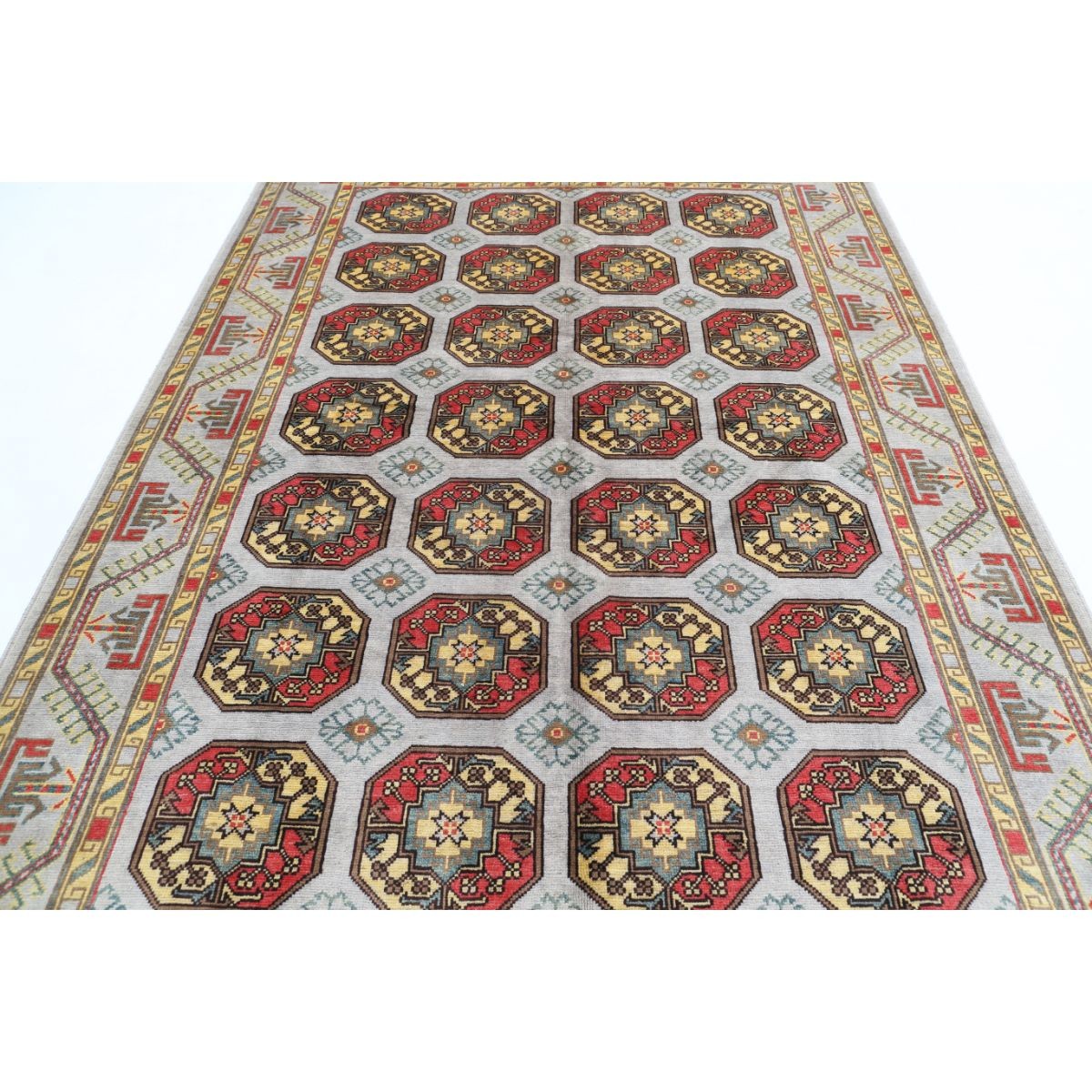 Revival 7x10 Handmade Double Knotted Washable Wool Rug - Colorful