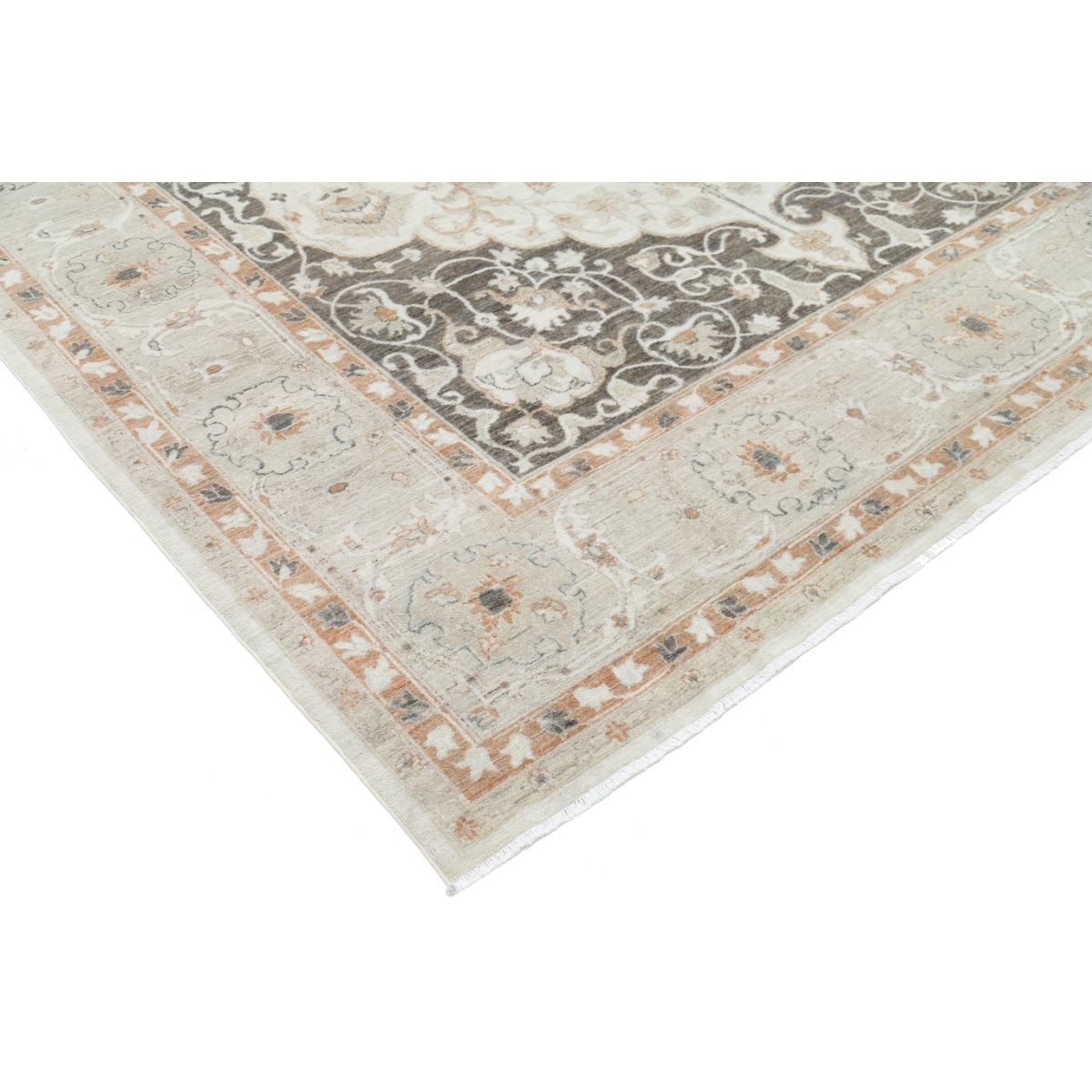 Serenity 10x14 Handmade Double Knotted Washable Wool Rug - Soft Hues