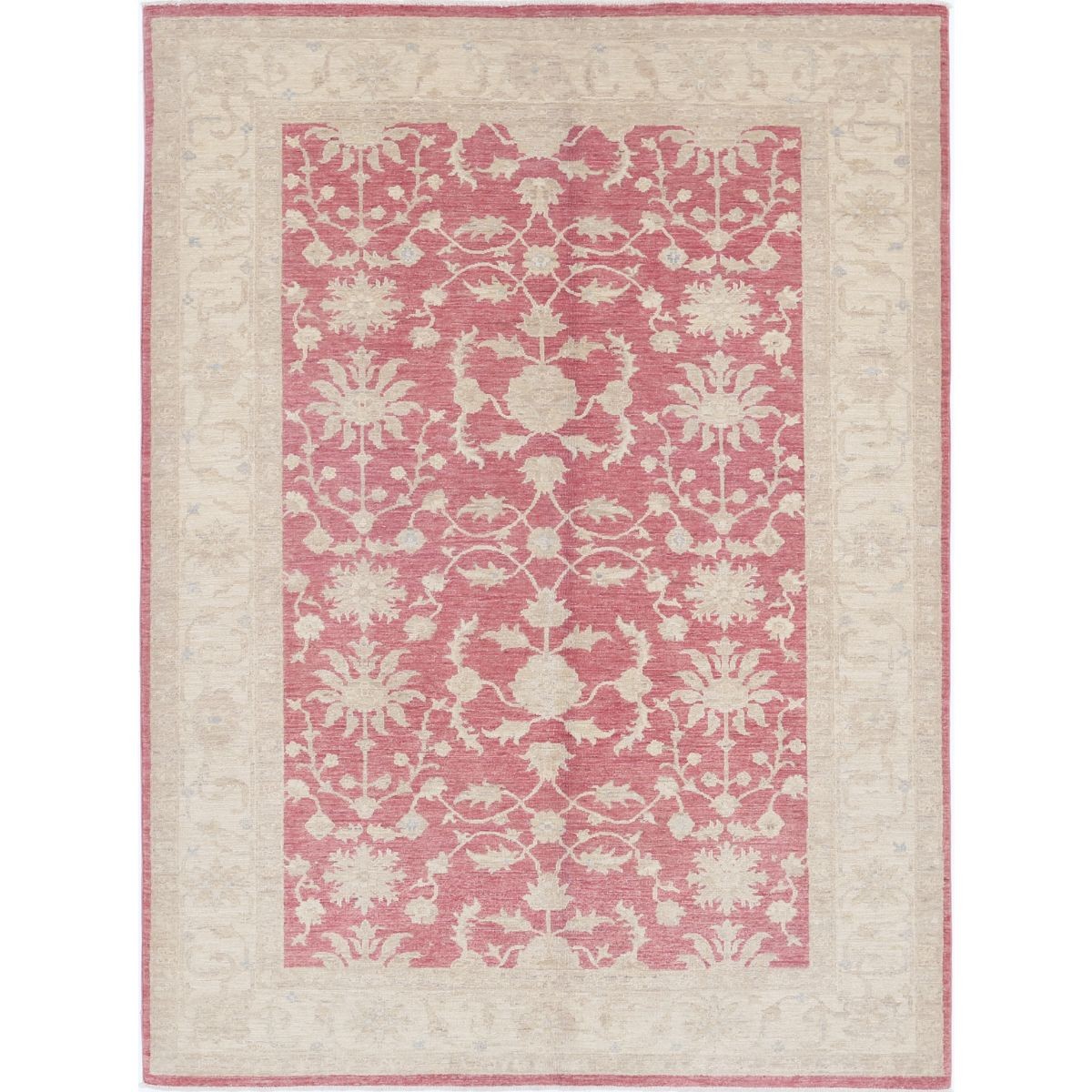 Ziegler 6x8 Handmade Double Knotted Washable Wool Rug - Soft Hues