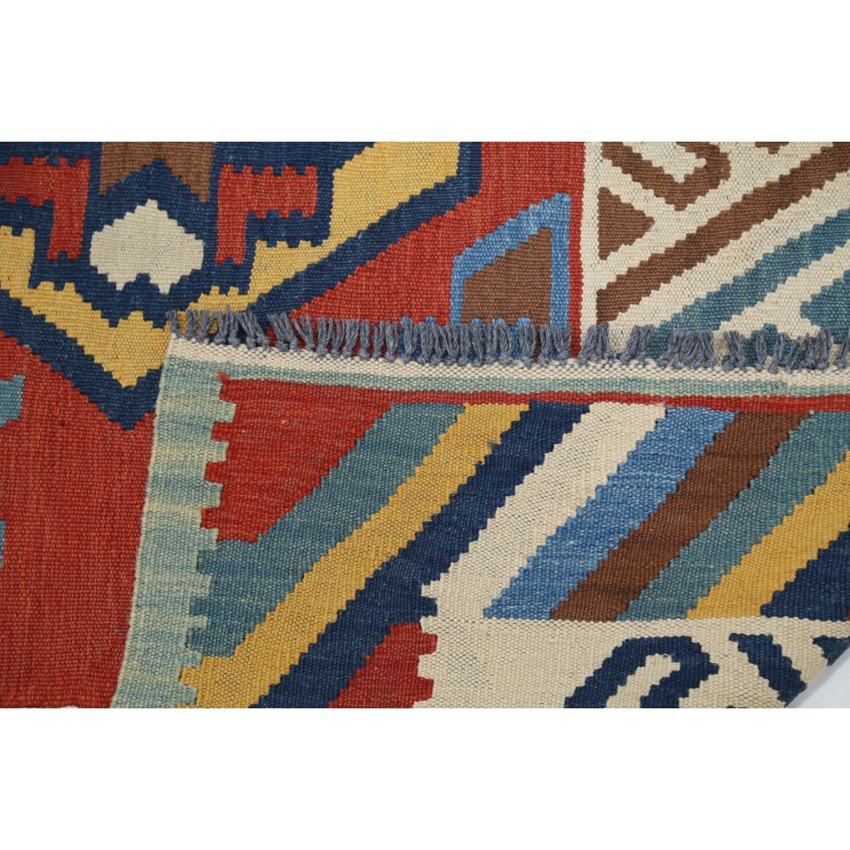 Kafkaas 5x7 Hand Woven Washable Wool Rug - Colorful