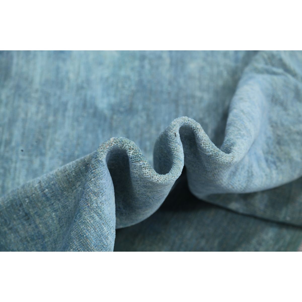 Overdye 9x12 Handmade Double Knotted Washable Wool Rug - Monochormatic