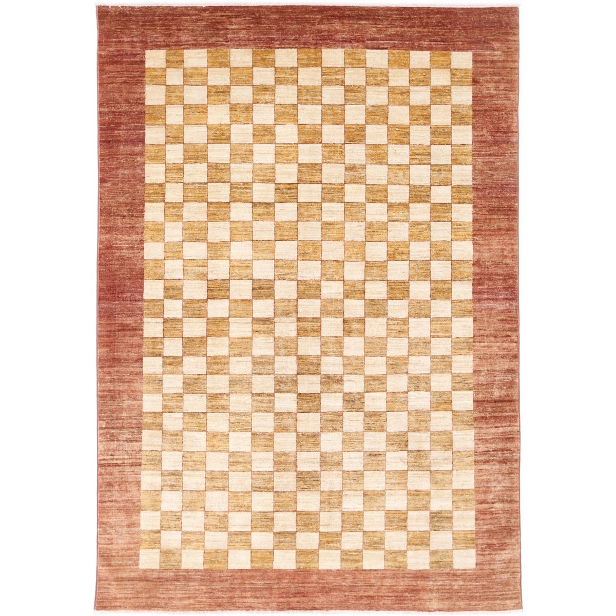 Modcar 6x9 Handmade Double Knotted Washable Wool Rug - Colorful