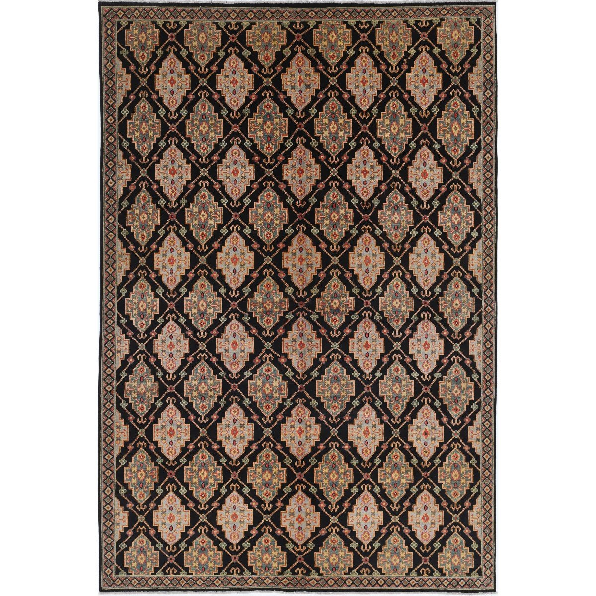 Revival 7x10 Handmade Double Knotted Washable Wool Rug - Colorful