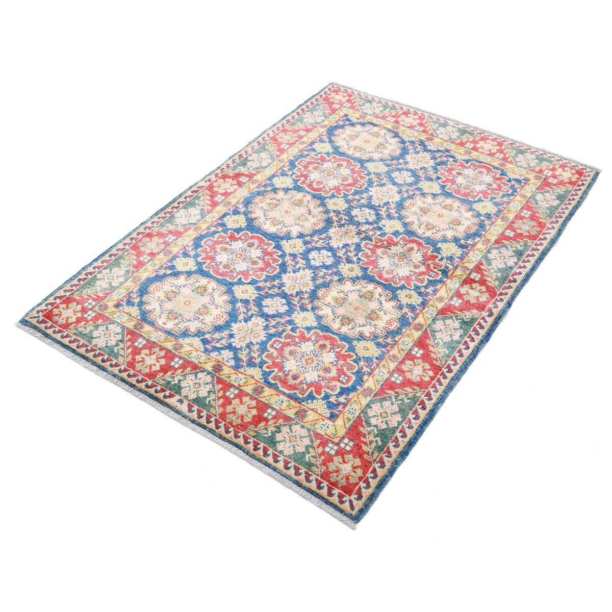 Revival 3x5 Handmade Double Knotted Washable Wool Rug - Colorful