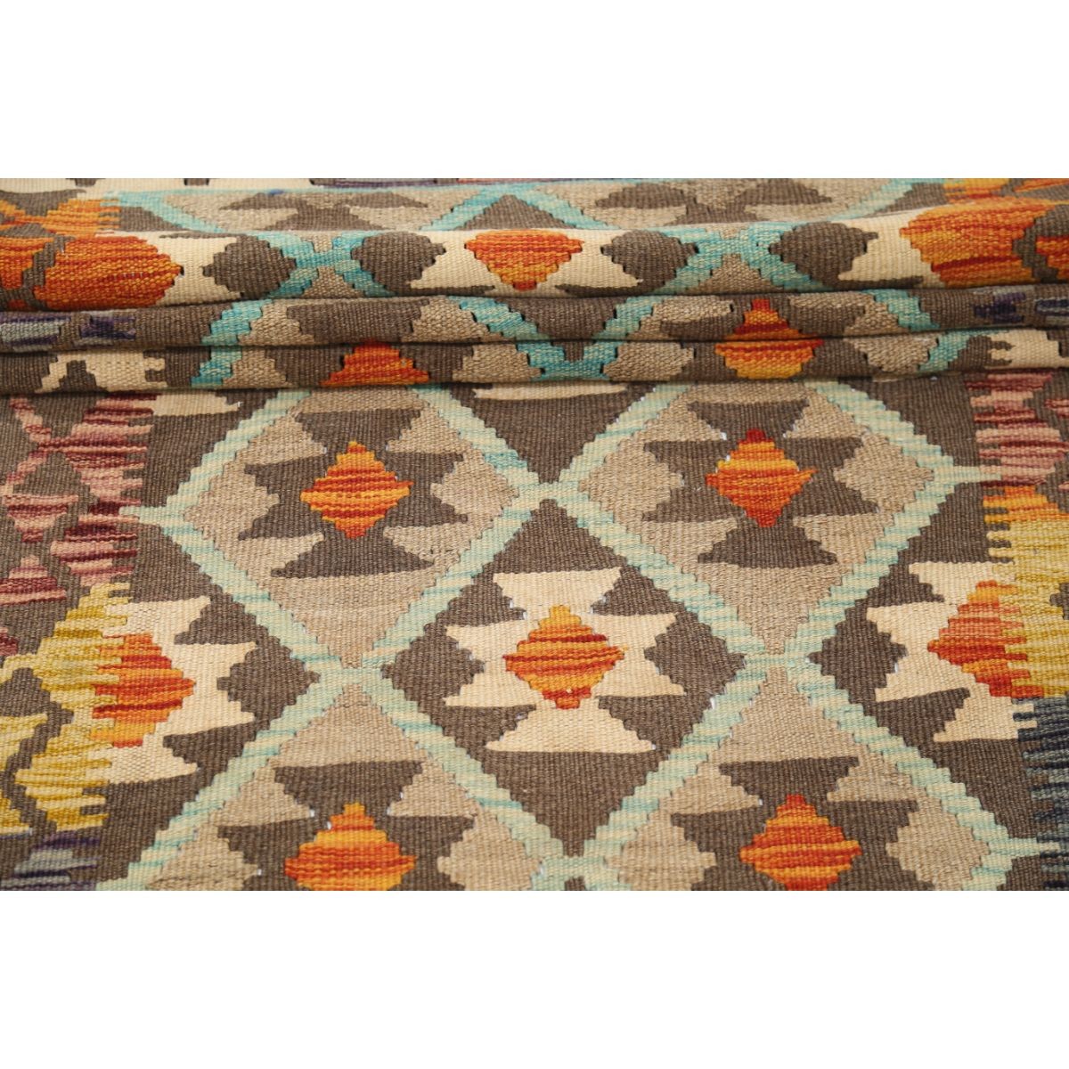 Maimana 3x10 Hand Woven Washable Wool Runner - Colorful