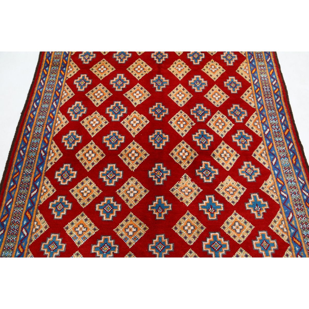 Revival 5x6 Handmade Double Knotted Washable Wool Rug - Colorful