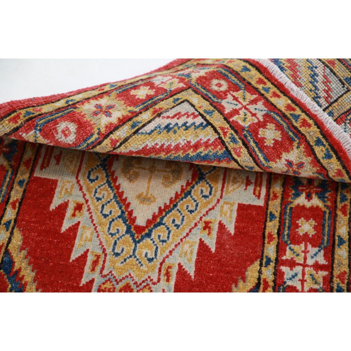Revival 2x3 Handmade Double Knotted Washable Wool Rug - Colorful