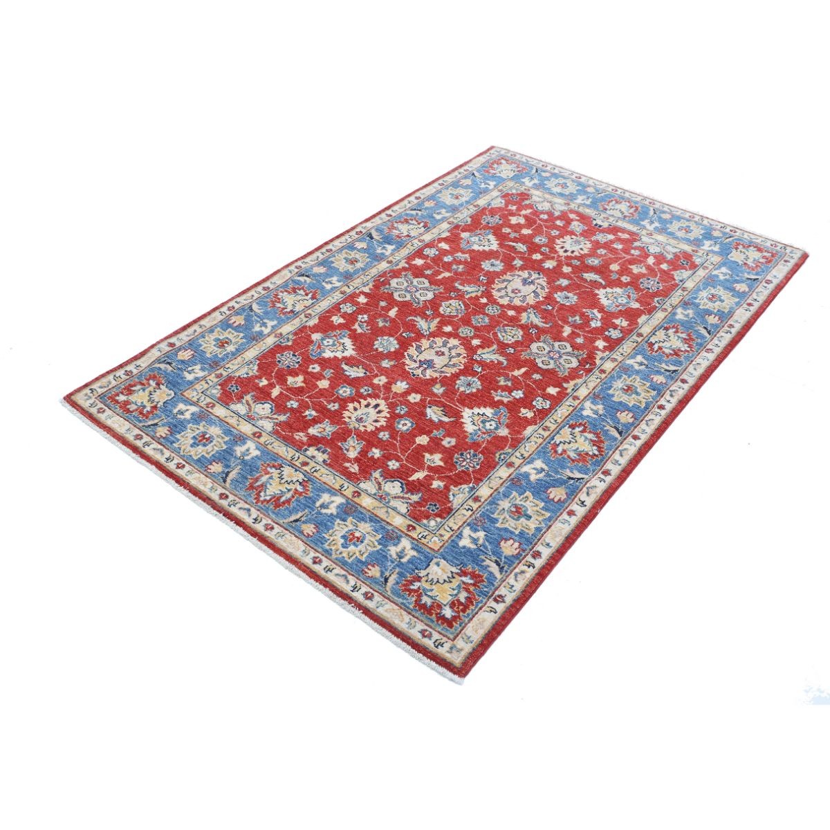 Ziegler 6x8 Handmade Double Knotted Washable Wool Rug - Colorful