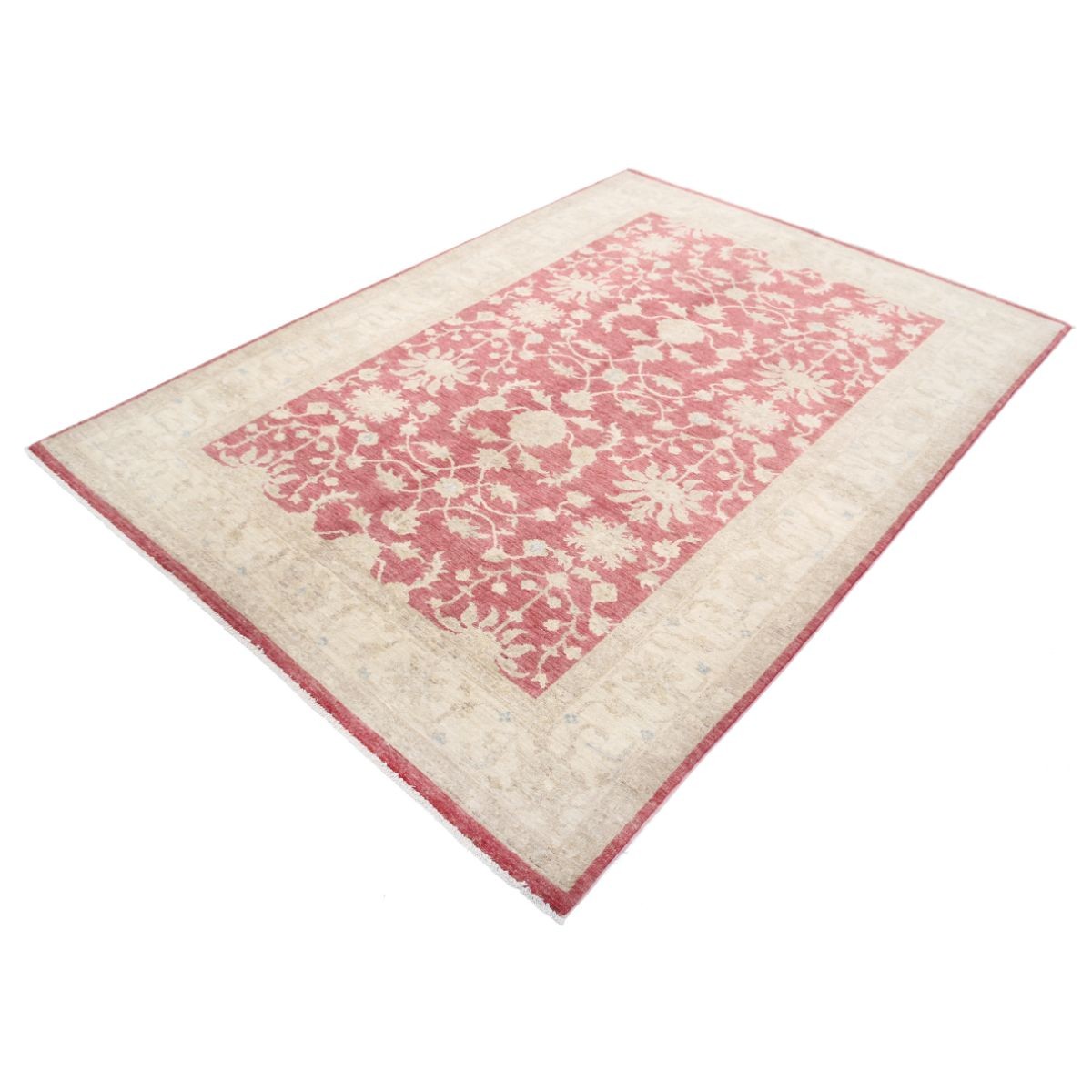 Ziegler 6x8 Handmade Double Knotted Washable Wool Rug - Soft Hues