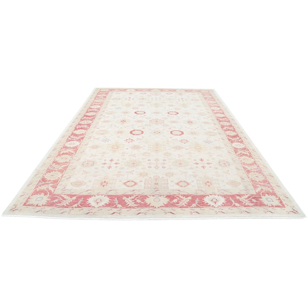 Ziegler 9x12 Handmade Double Knotted Washable Wool Rug - Soft Hues
