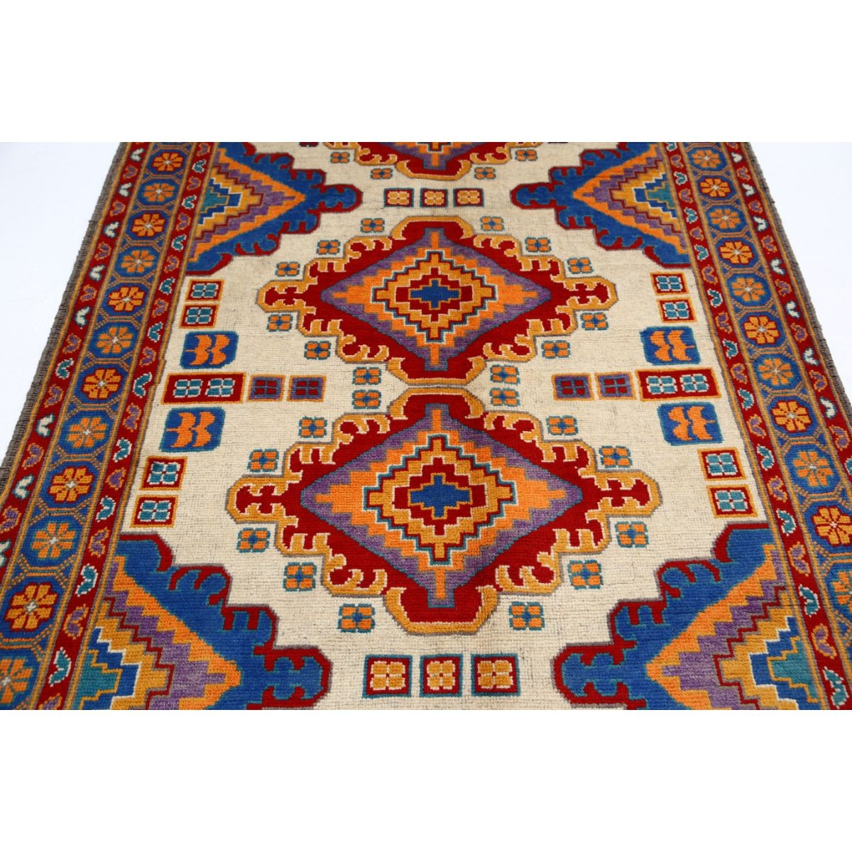 Revival 5x8 Handmade Double Knotted Washable Wool Rug - Colorful
