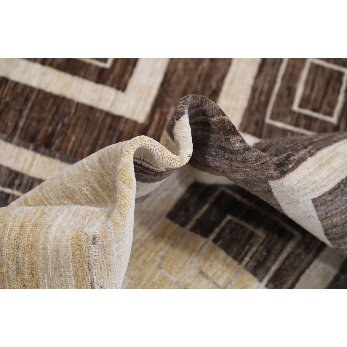 Modcar 6x8 Handmade Double Knotted Washable Wool Rug - Colorful