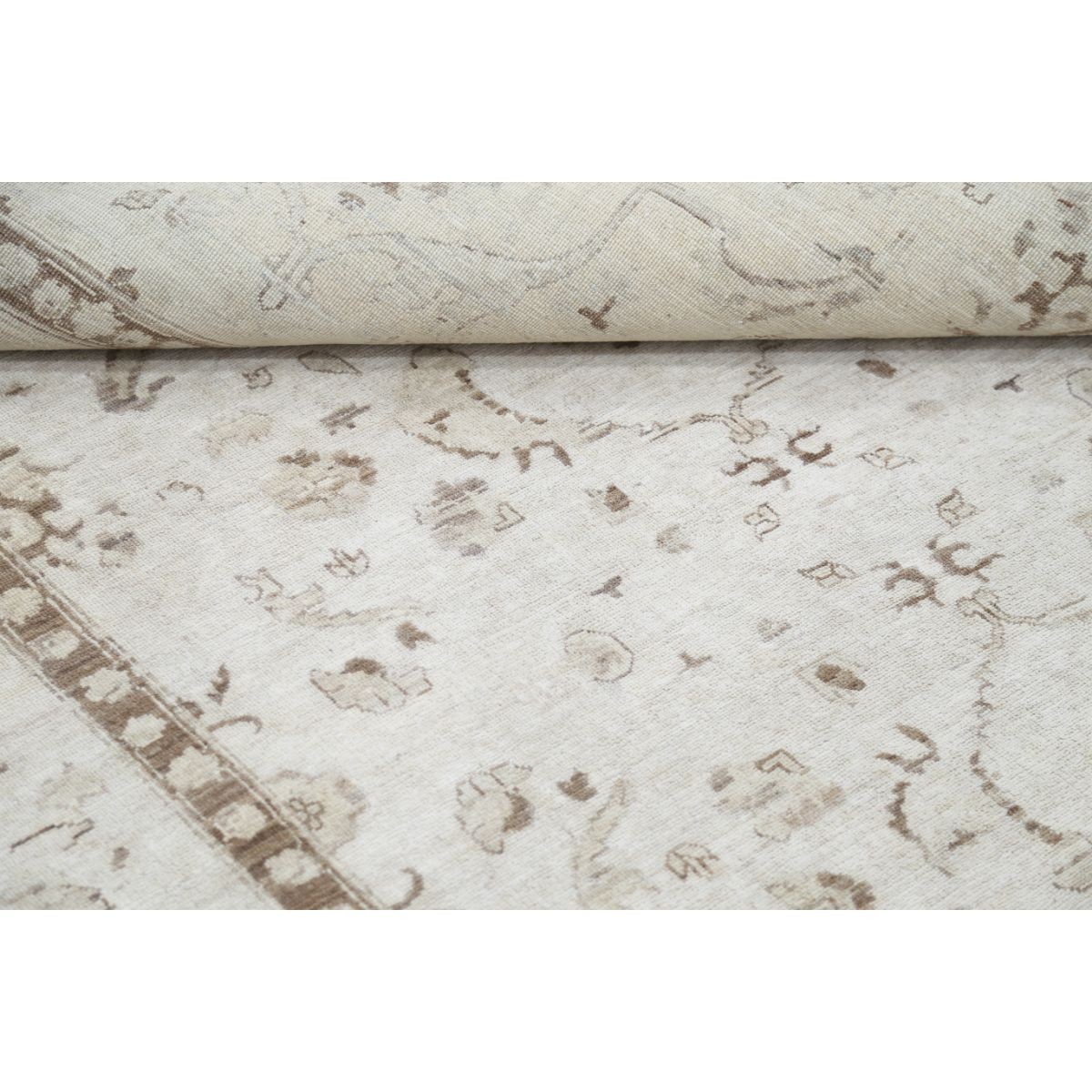 Serenity 9x12 Handmade Double Knotted Washable Wool Rug - Soft Hues