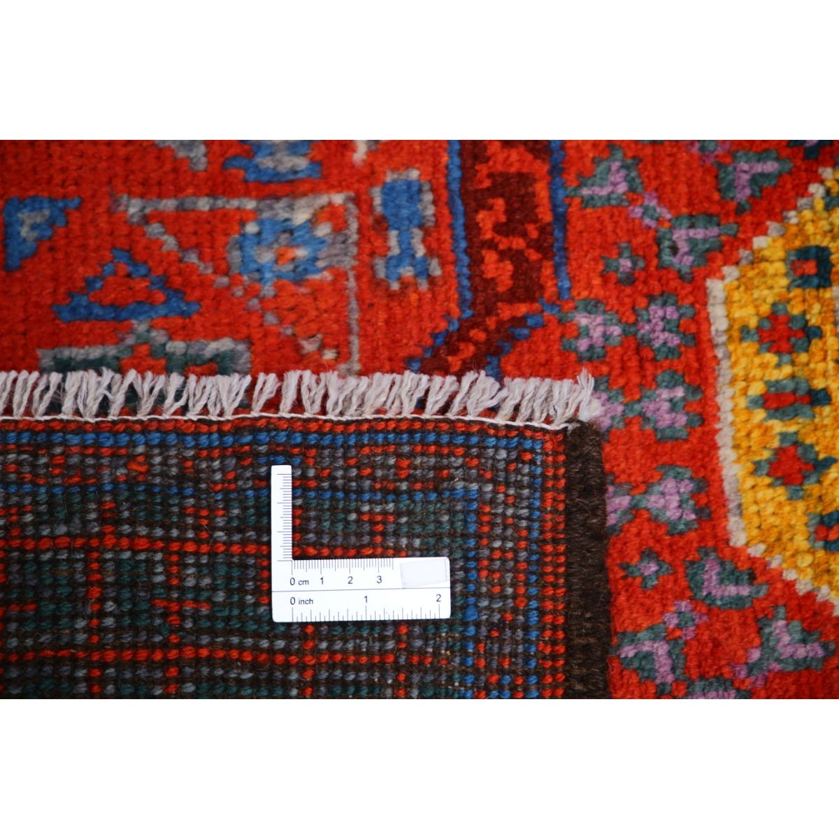 Revival 3x4 Handmade Double Knotted Washable Wool Rug - Colorful