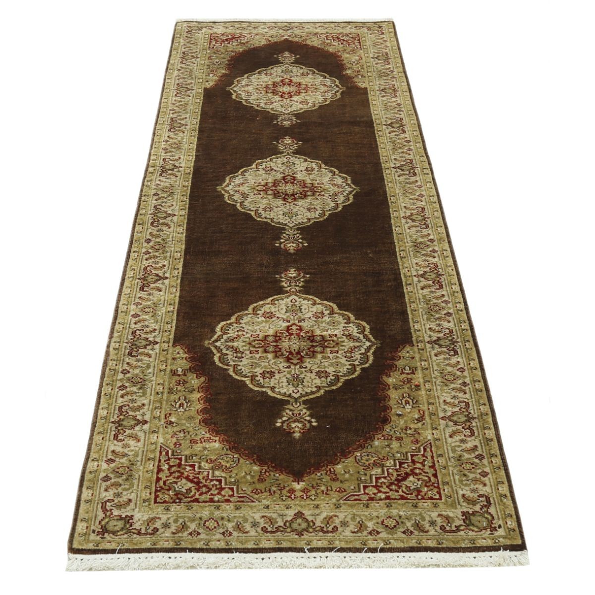 Ziegler 3x9 Handmade Double Knotted Washable Wool Runner - Colorful