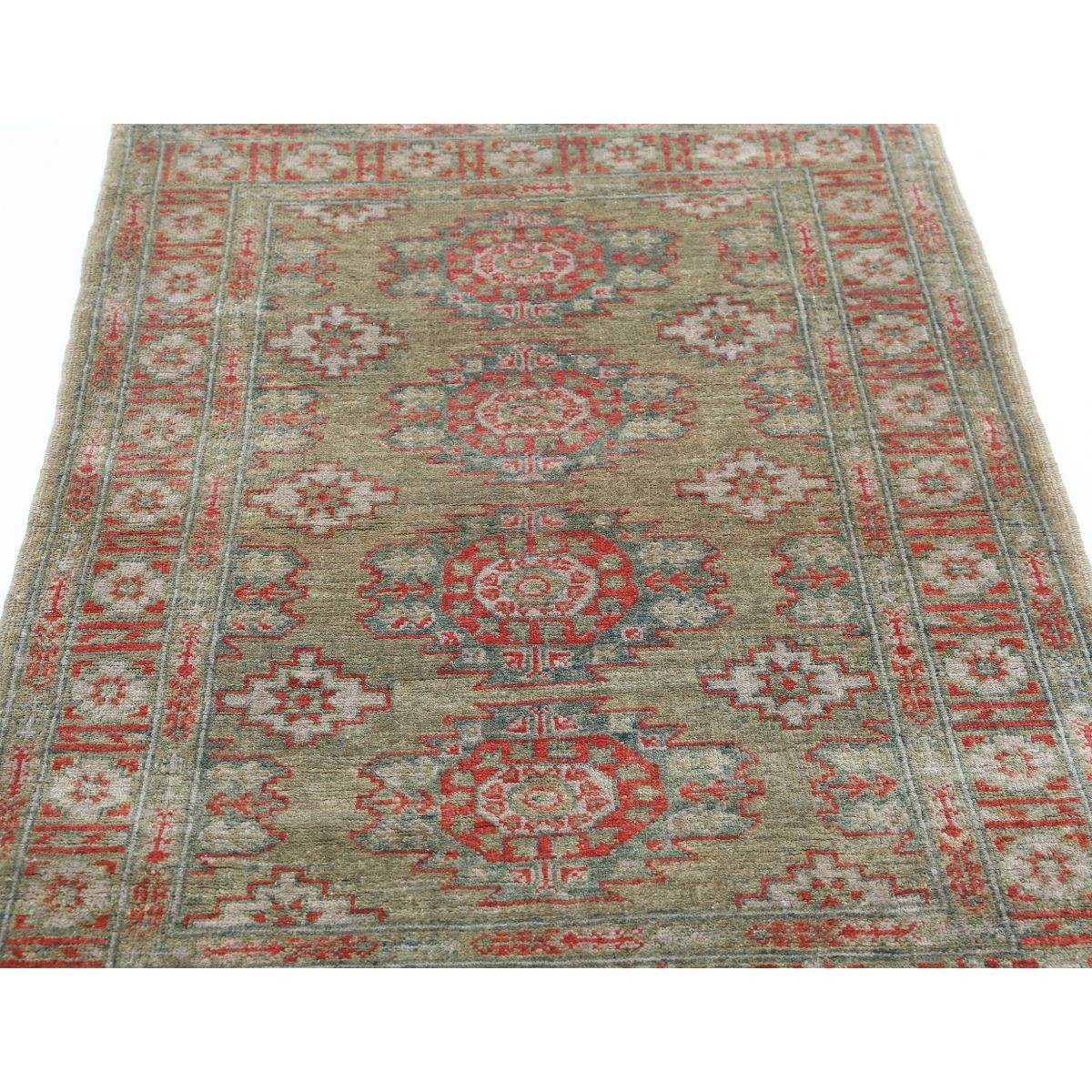Revival 3x5 Handmade Double Knotted Washable Wool Rug - Colorful