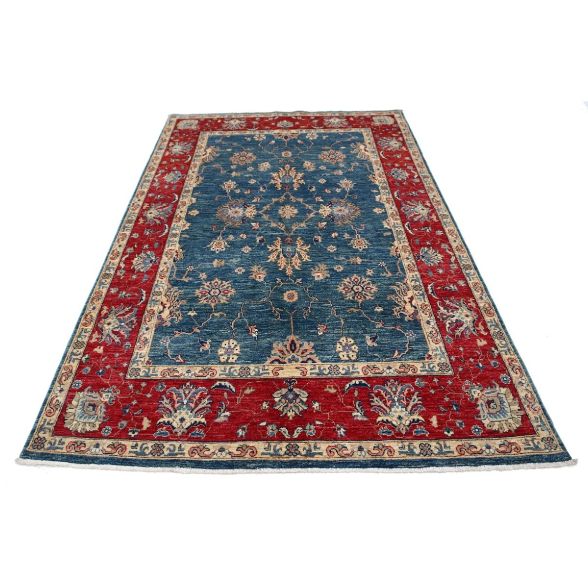 Ziegler 5x9 Handmade Double Knotted Washable Wool Rug - Colorful