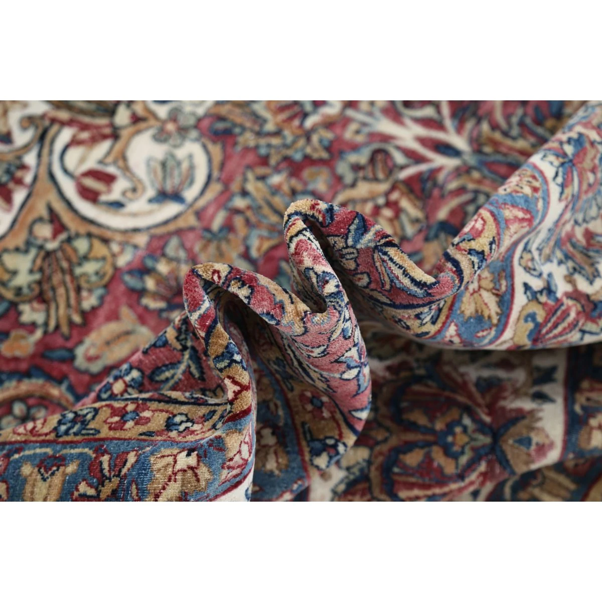 Vintage 9x12 Handmade Double Knotted Washable Wool Rug - Soft Hues