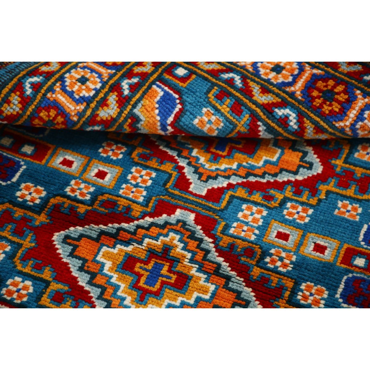 Revival 3x5 Handmade Double Knotted Washable Wool Rug - Colorful