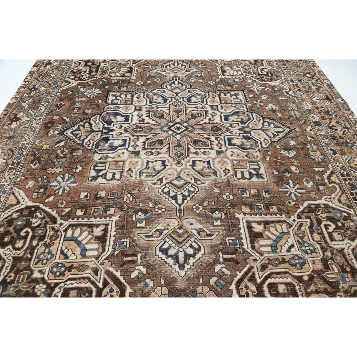 Vintage 10x12 Handmade Double Knotted Washable Wool Rug - Soft Hues