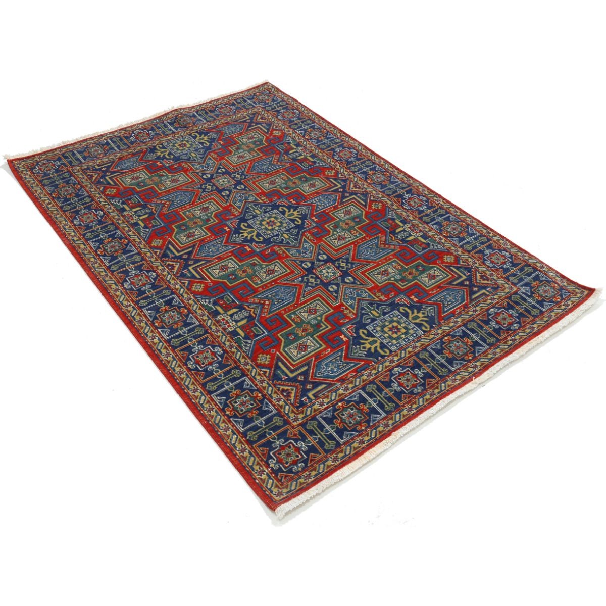 Gulshan-4'0" 4x6 Machine-Made Washable Wool Rug - Colorful