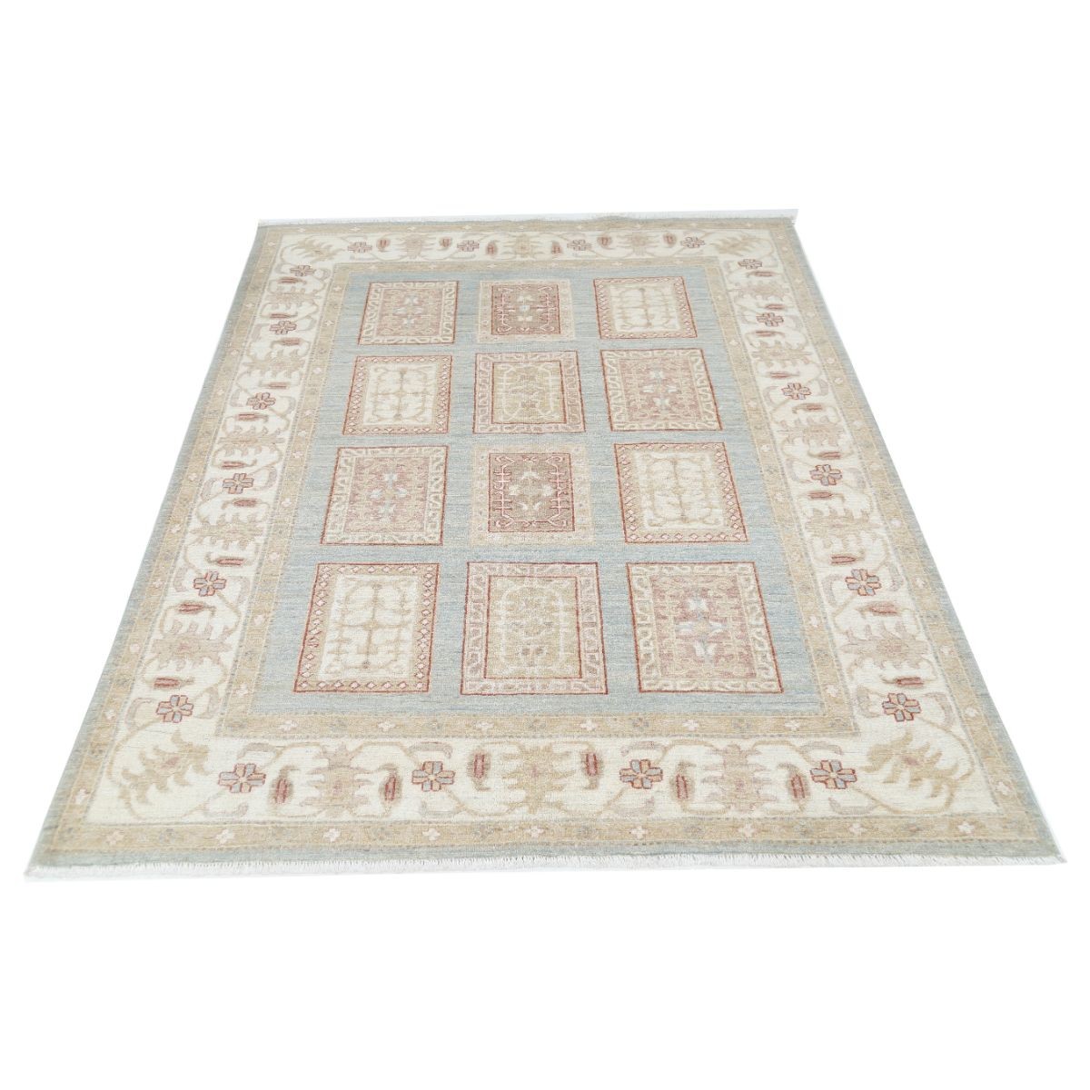 Bakhtiari 5x6 Handmade Double Knotted Washable Wool Rug - Colorful