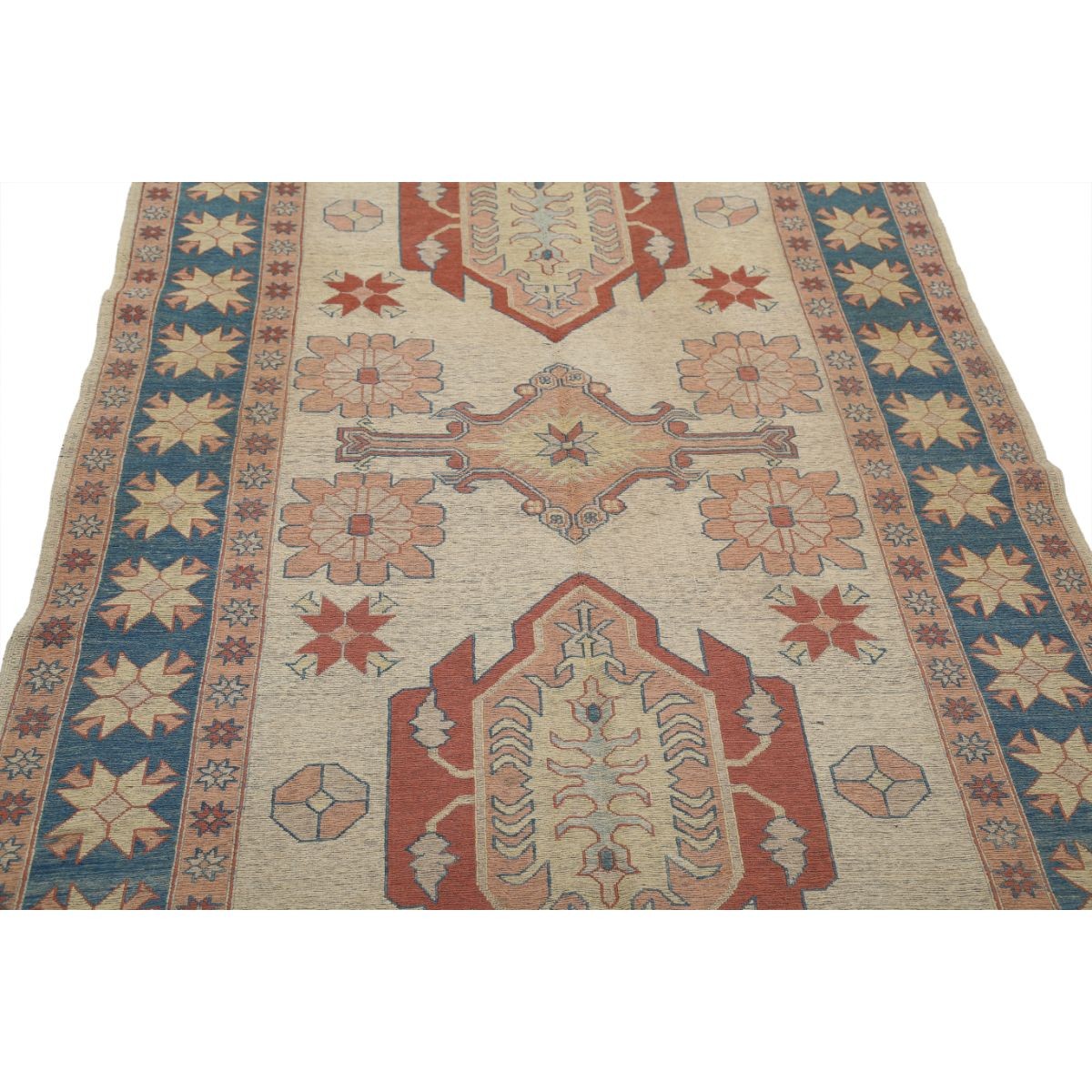 Sumak 5x8 Hand Woven Washable Wool Rug - Colorful