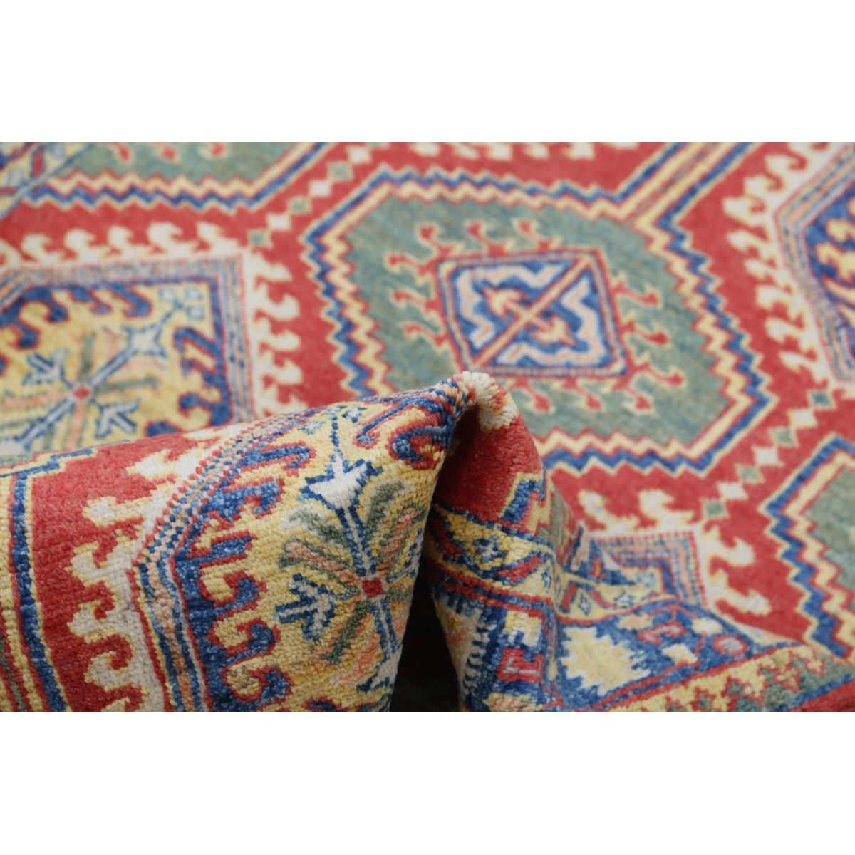 Revival 3x5 Handmade Double Knotted Washable Wool Rug - Colorful
