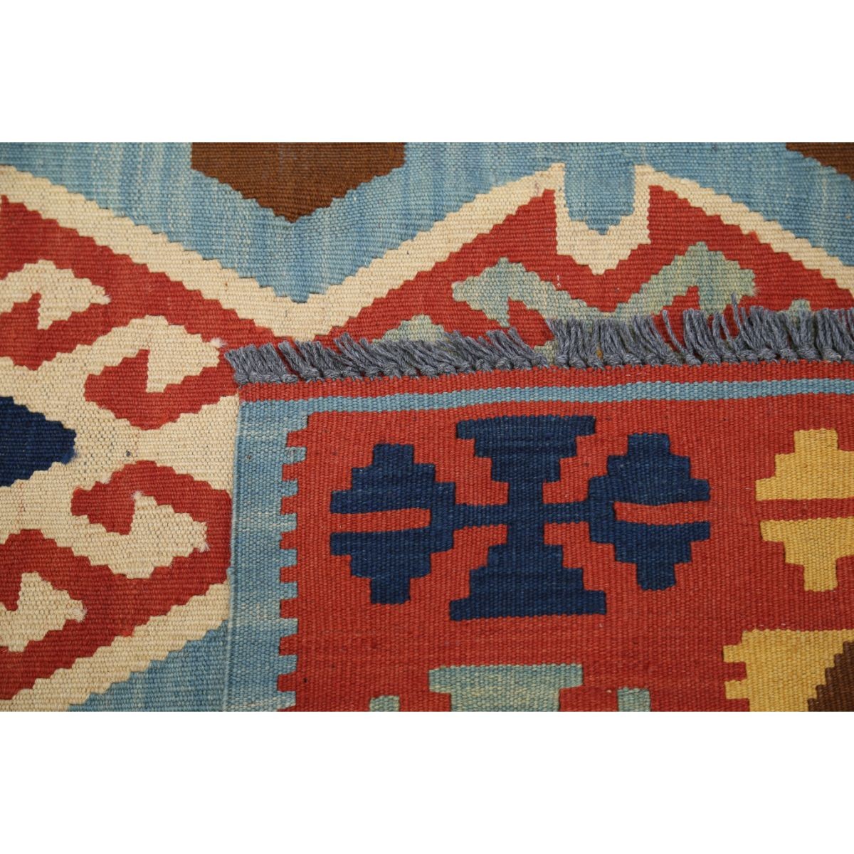 Kafkaas 5x7 Hand Woven Washable Wool Rug - Colorful
