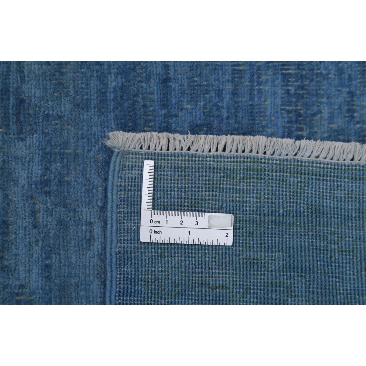 Fine 2x9 Handmade Double Knotted Washable Wool Runner - Monochormatic