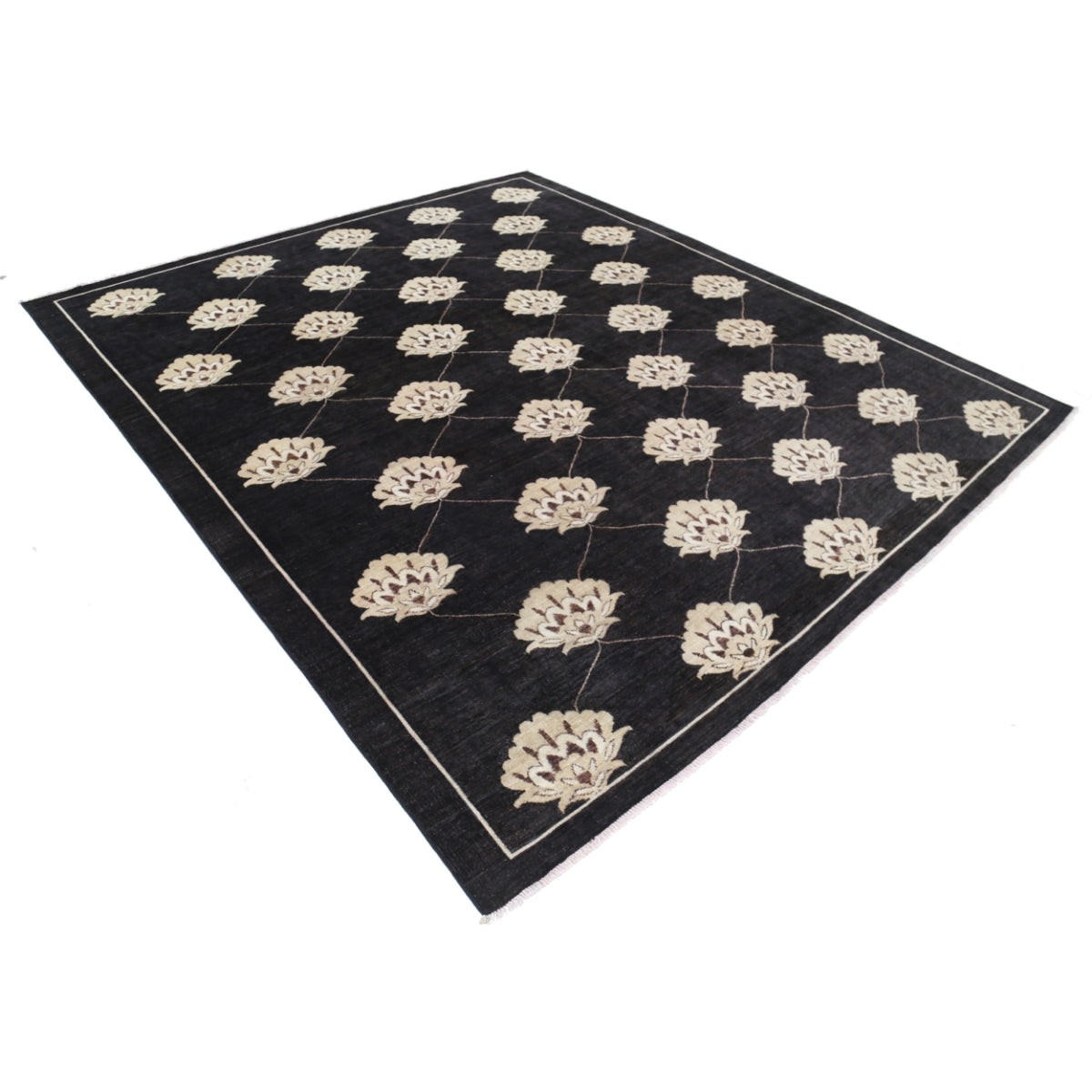 Modcar 8x9 Handmade Double Knotted Washable Wool Rug - Colorful