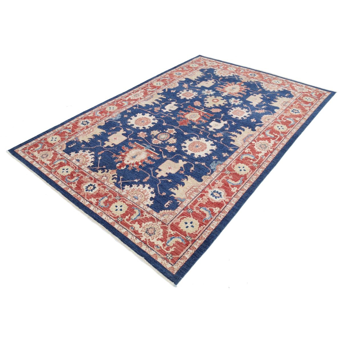 Ziegler 6x9 Hand-Knotted Washable Wool Rug - Colorful