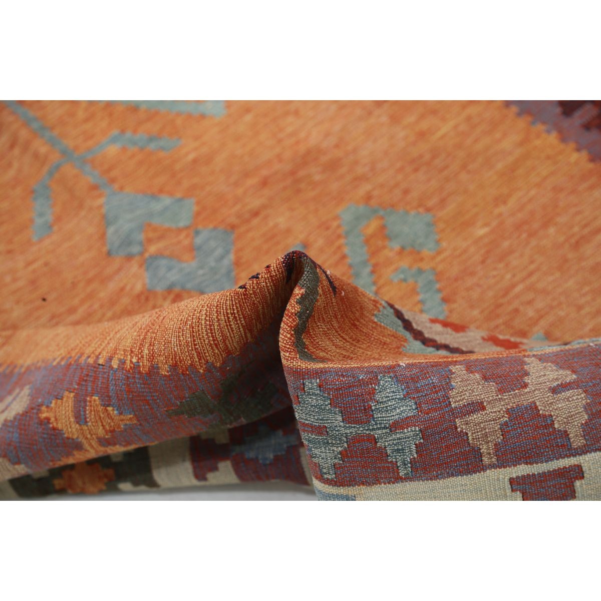 Kafkaas 5x7 Hand Woven Washable Wool Rug - Colorful