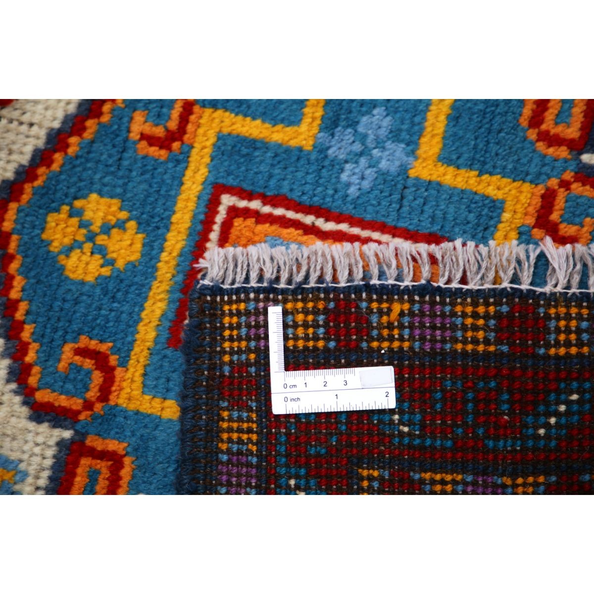 Revival 3x4 Handmade Double Knotted Washable Wool Rug - Colorful