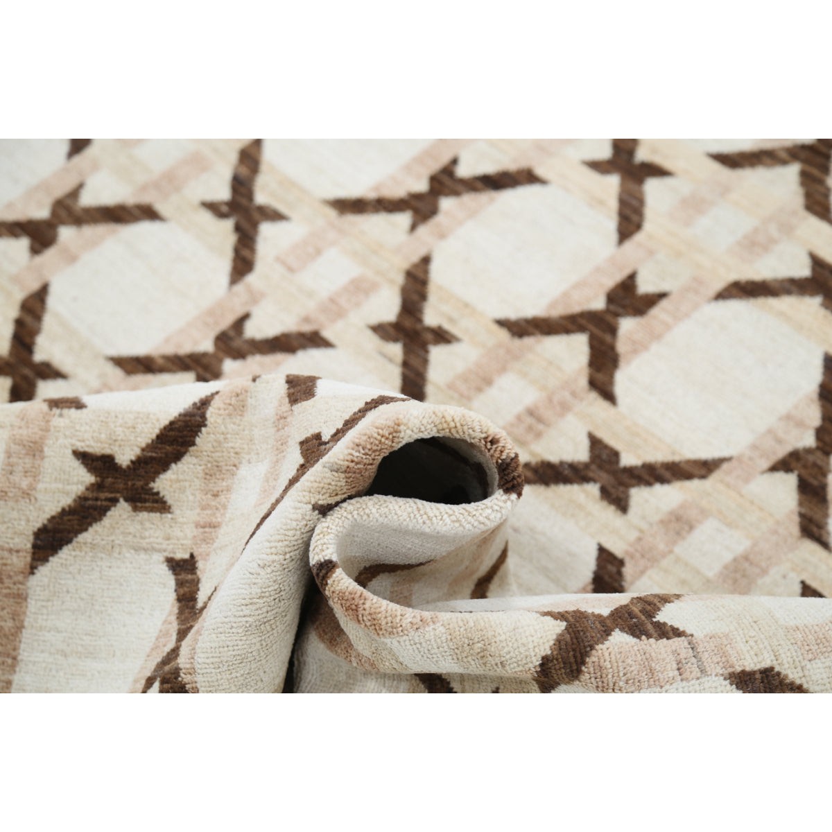 Modcar 6x8 Handmade Double Knotted Washable Wool Rug - Colorful