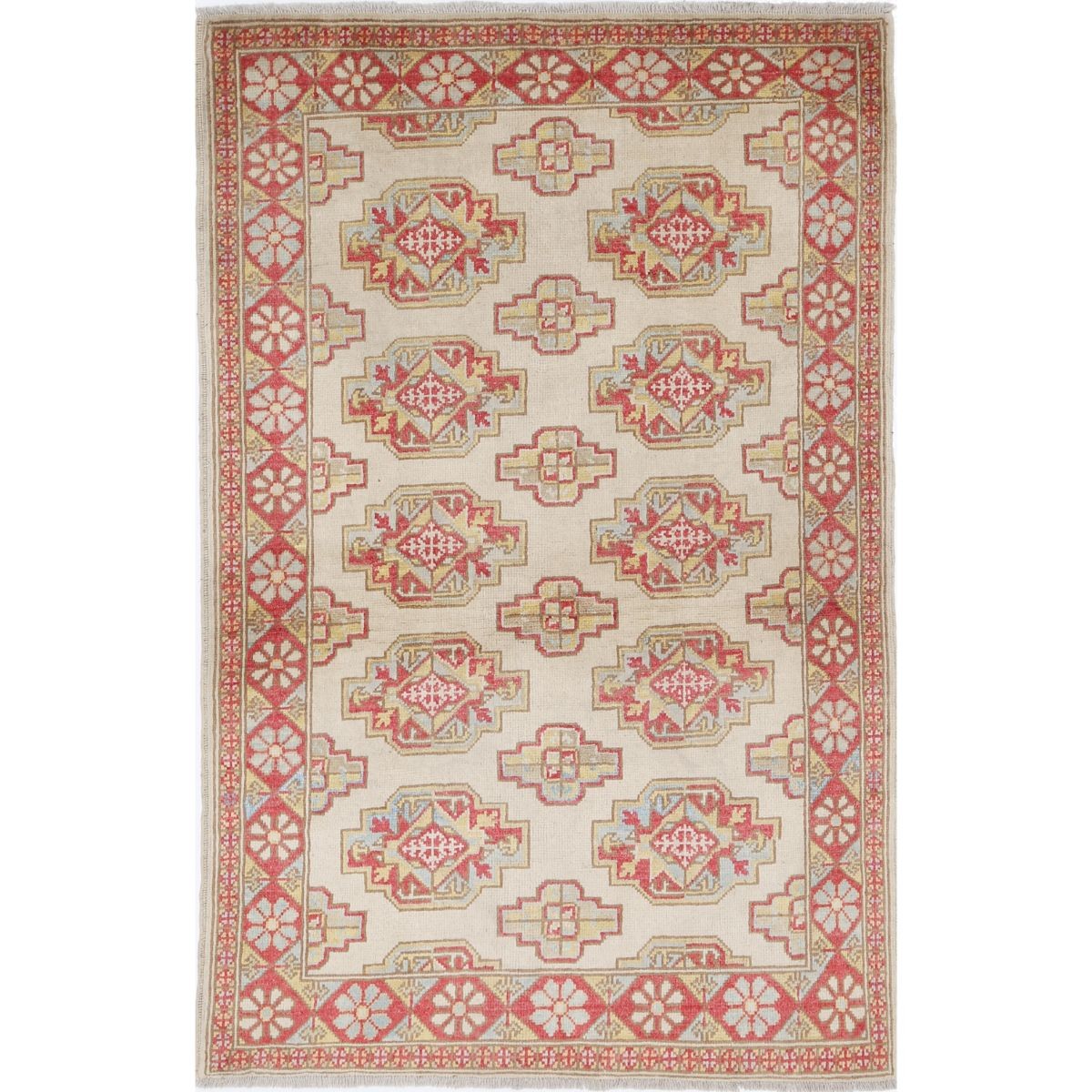 Revival 3x5 Handmade Double Knotted Washable Wool Rug - Colorful