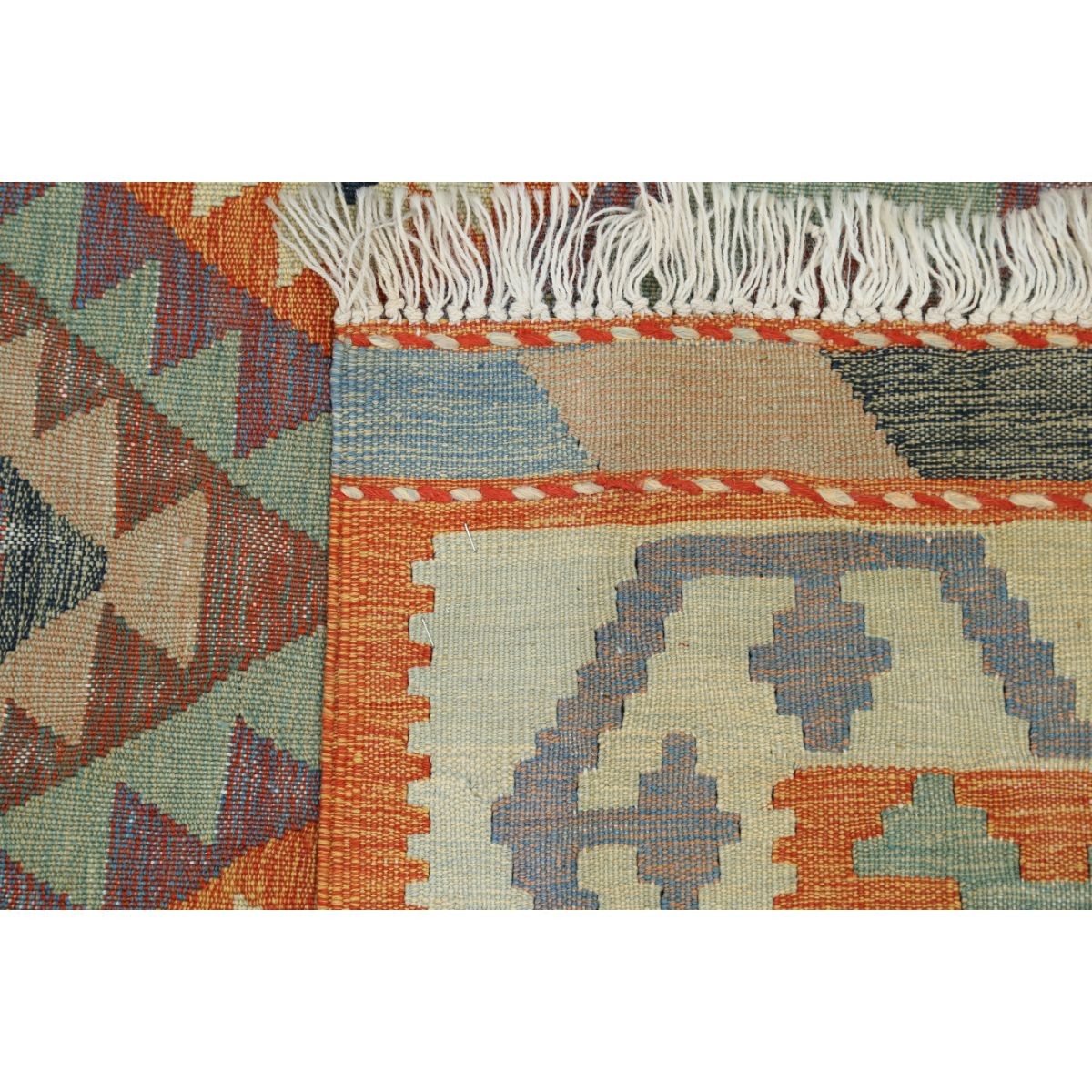 Kafkaas 5x7 Hand Woven Washable Wool Rug - Colorful