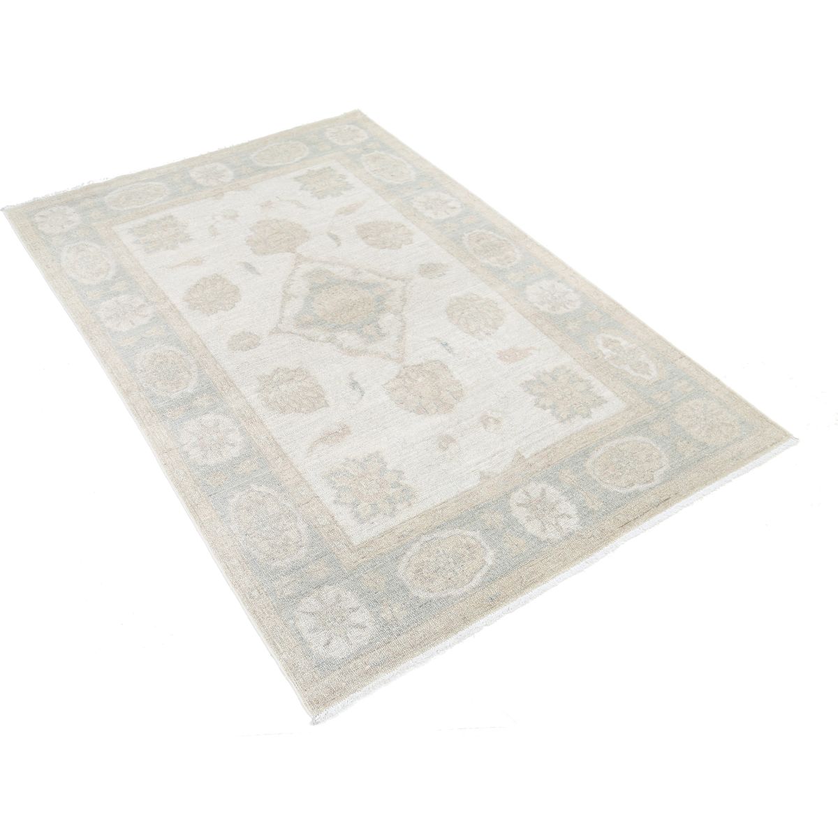 Serenity 4x6 Handmade Double Knotted Washable Wool Rug - Soft Hues